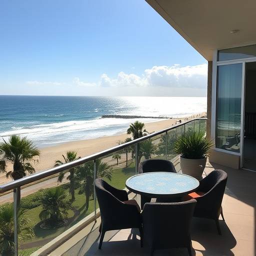 Beachfront condo with ocean views in Durban, KwaZulu-Natal